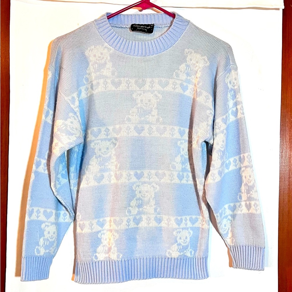 80s USA Teddy Bear Sweater S/M
